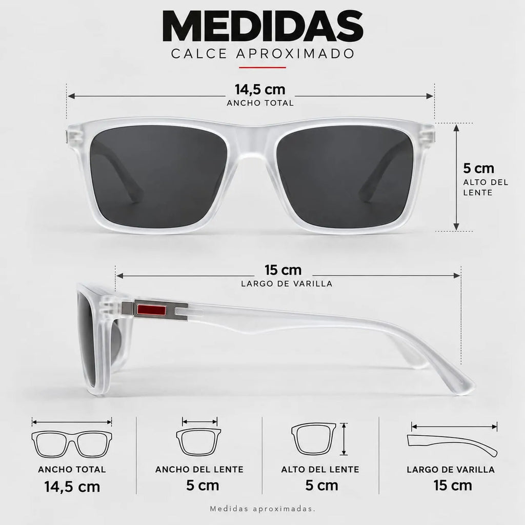 Negro / gris oscuro | Blanco translúcido