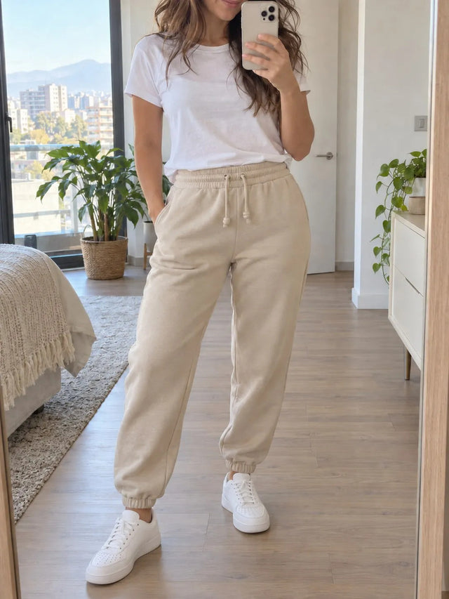 Pantalon Buzo Jogger Deportivo Casual Ajustable 285g Algodon