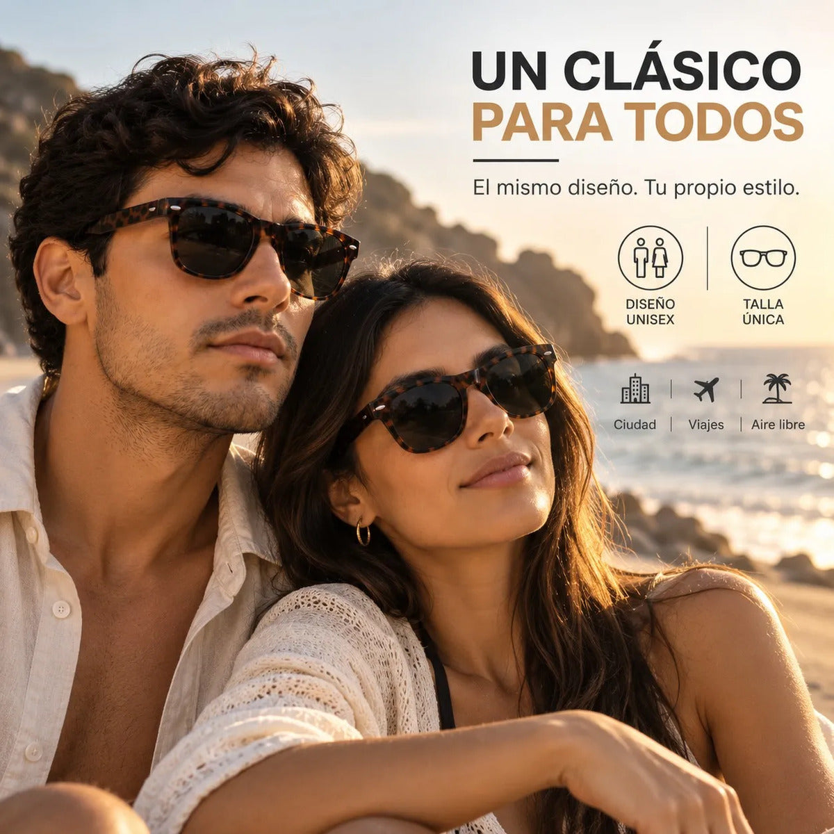 Lentes De Sol Polarizados Unisex Carey  Protección Uv400