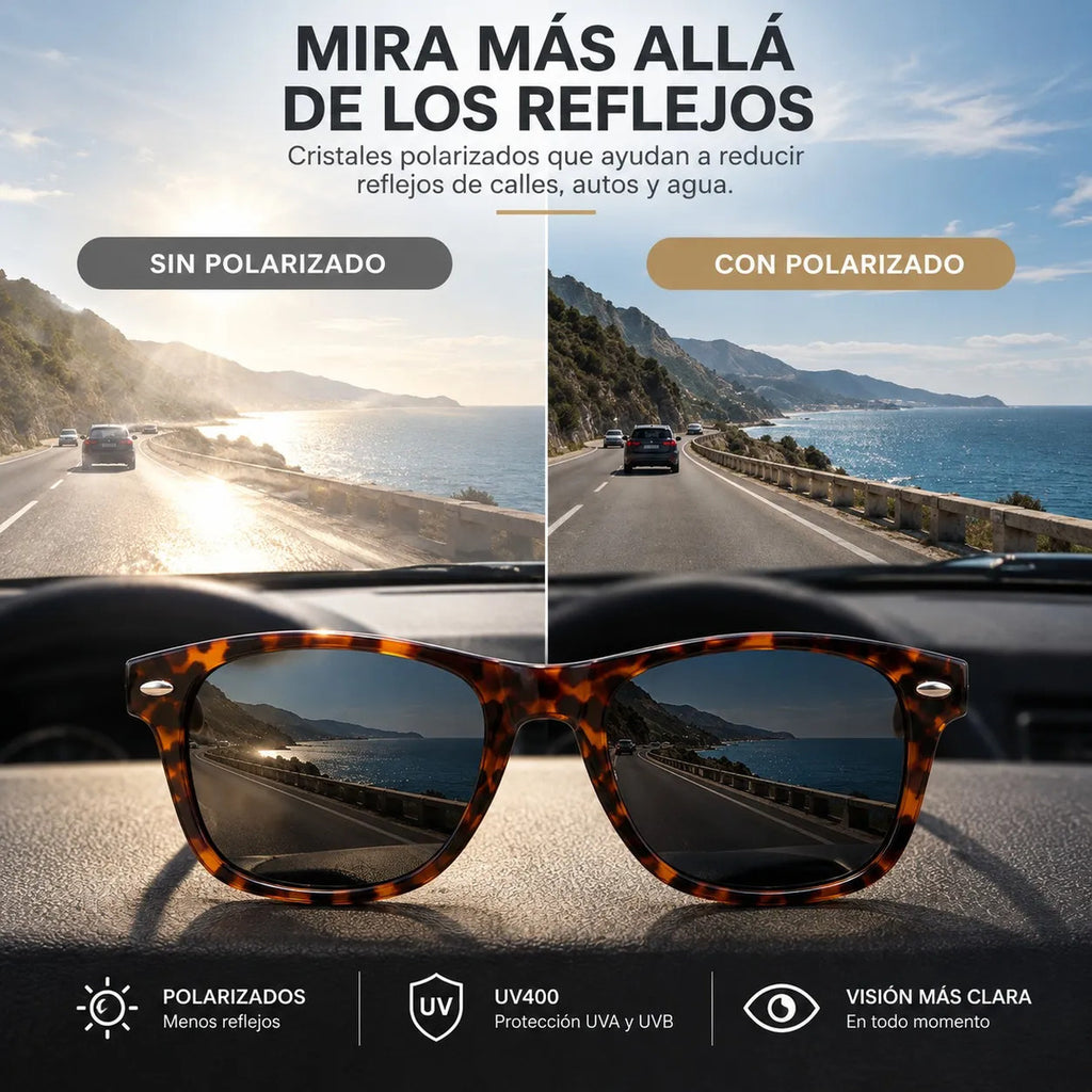 Lentes De Sol Polarizados Unisex Carey  Protección Uv400