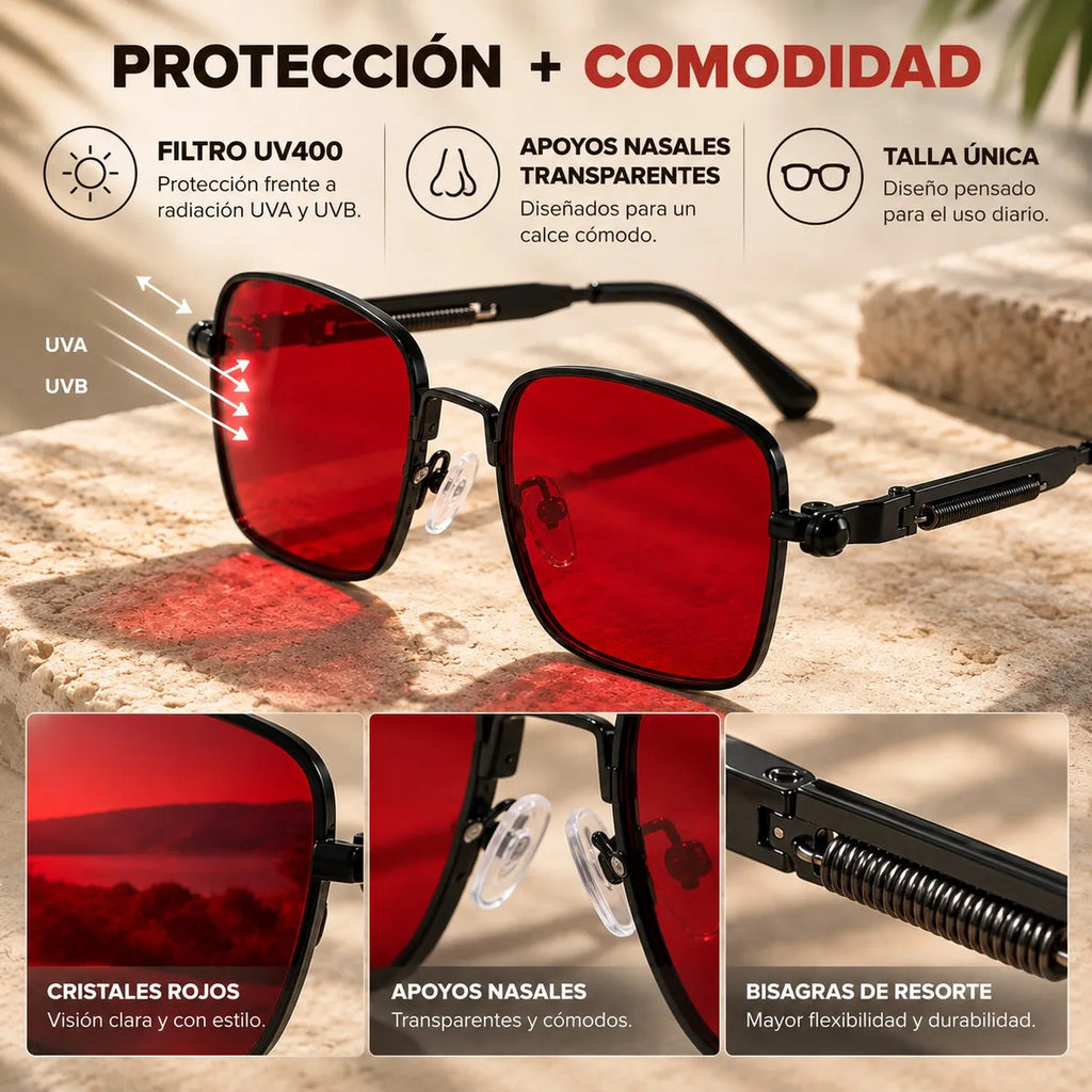 Lentes De Sol Mujer Polarizado Cuadrados Uv400 Marco Tr90