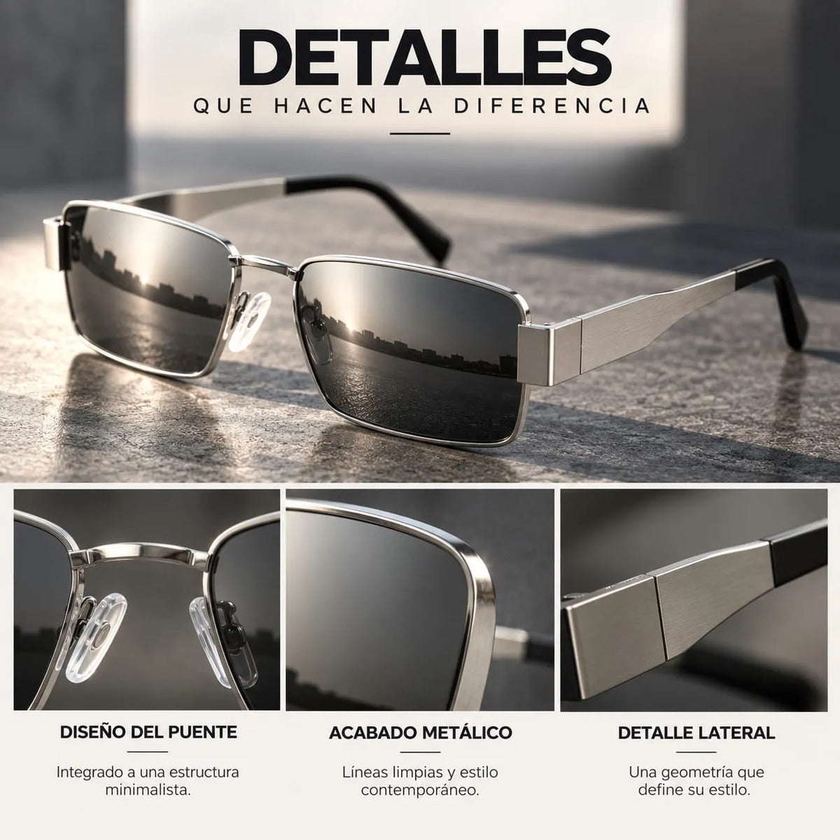 Gris oscuro/espejado | Plateado | Plateado y negro