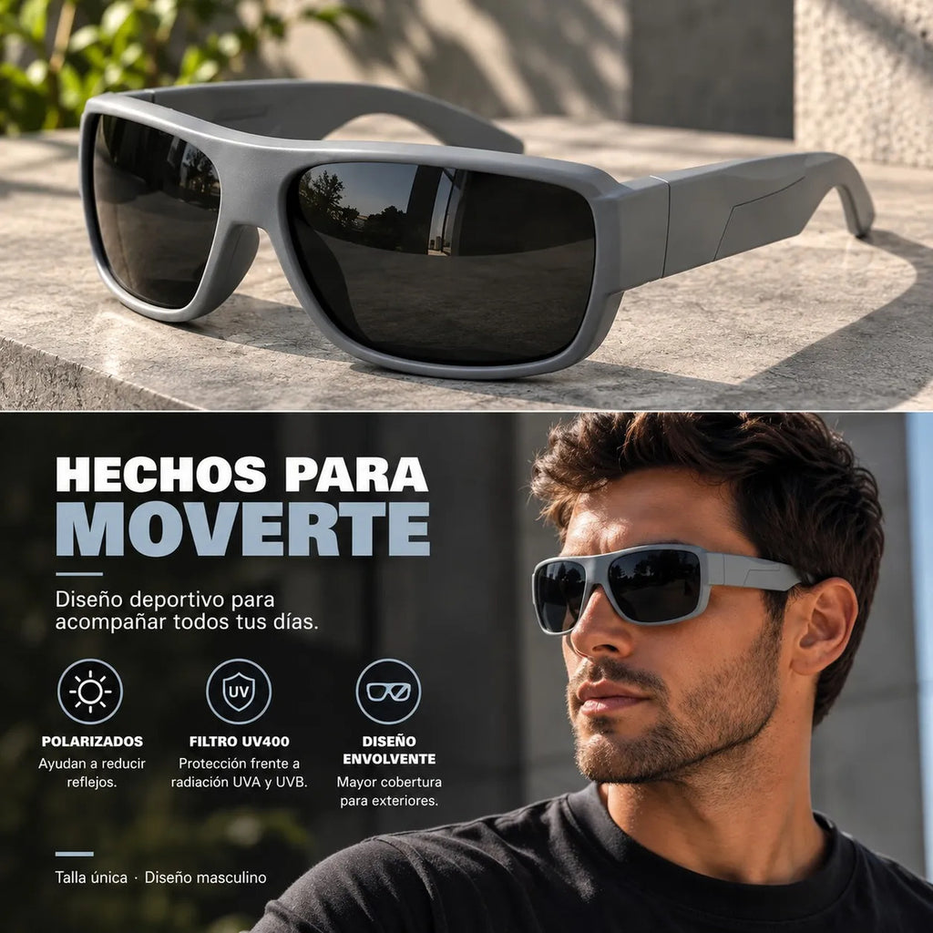 Lente De Sol Deportivo De Hombre Proteccion Uv400 Polarizado