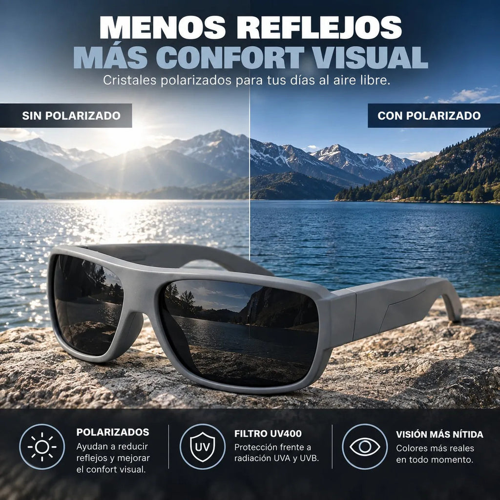 Lente De Sol Deportivo De Hombre Proteccion Uv400 Polarizado