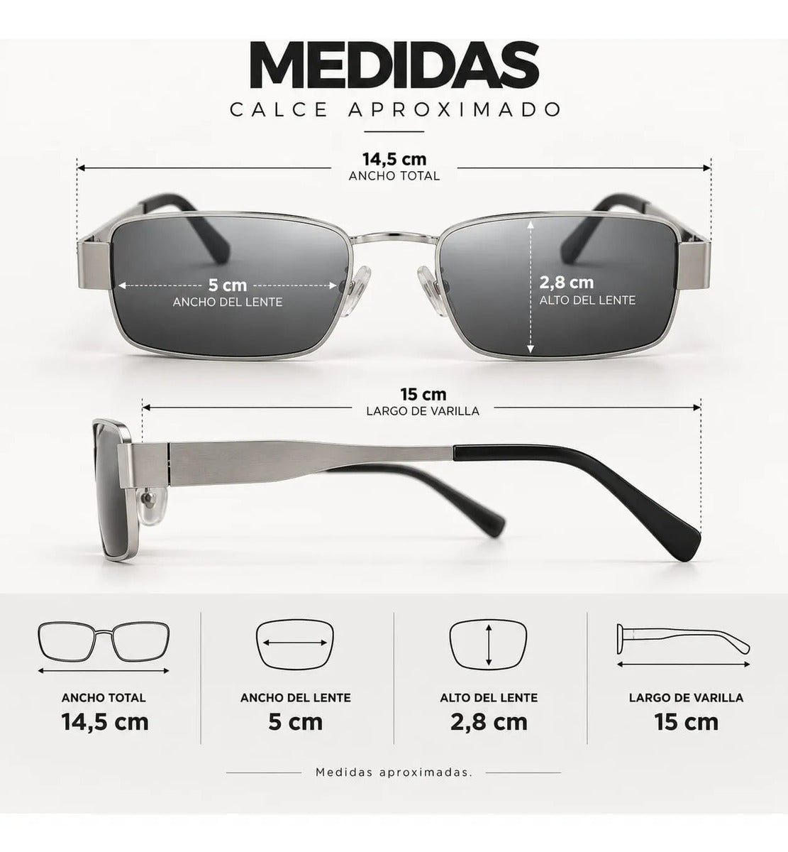 Gris oscuro/espejado | Plateado | Plateado y negro